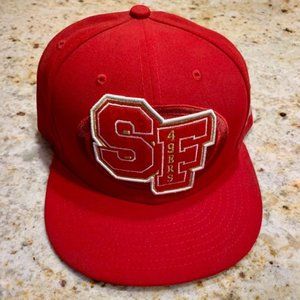 San Francisco 49ers Forty Niners Big Patch Hat (7 3/4)